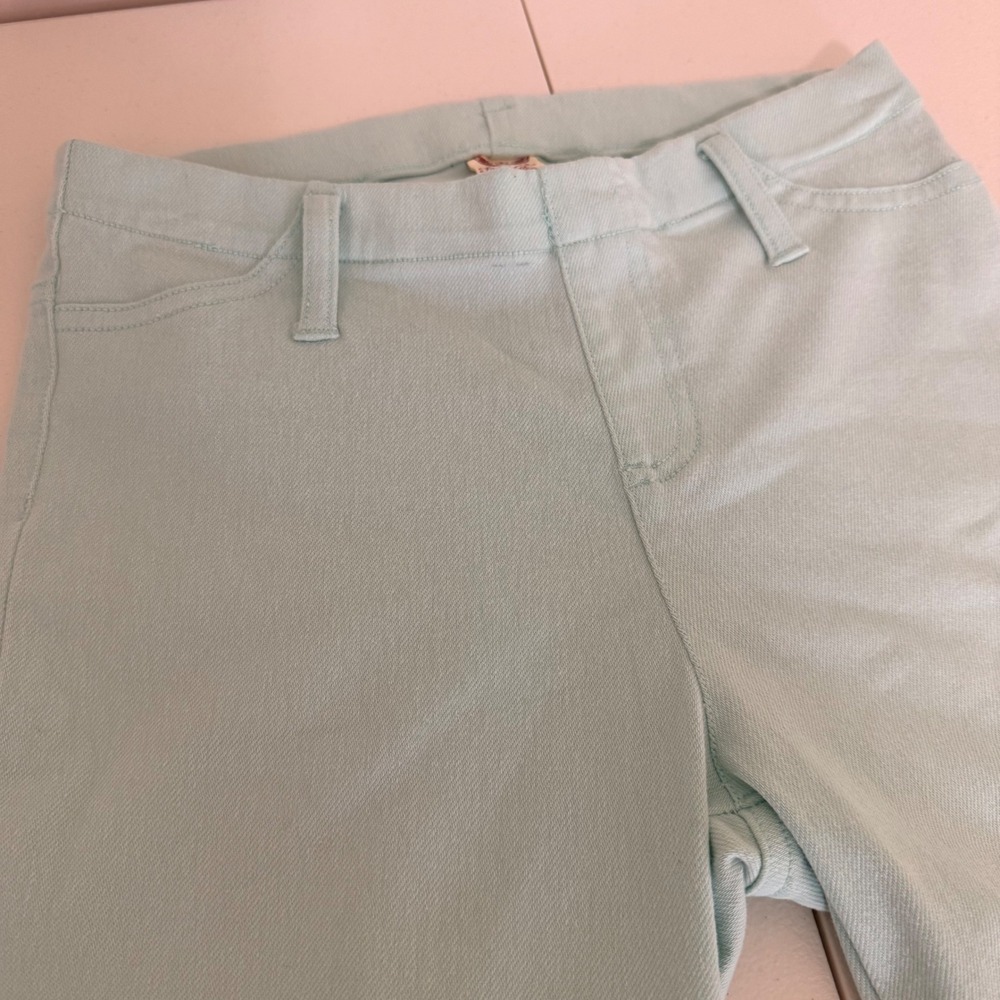 Faded Glory Mint Green Pull On Jeggings Skinny Pants Womens Small 4-6 Stretch